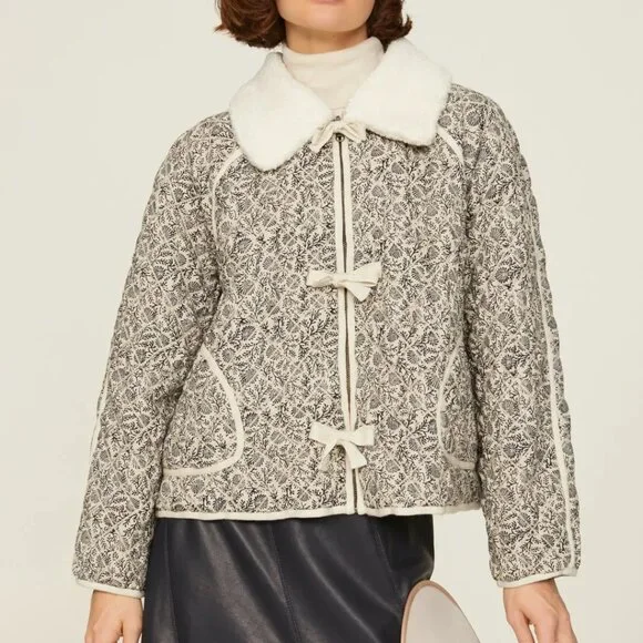 NWOT The Great. Reversible Quilted Print Puffer Jacket Size XS - Picture 1 of 9